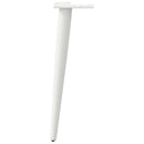 sofabordben konisk form 4 stk. hvid 30-31 cm stål