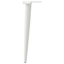 sofabordben konisk form 4 stk. hvid 30-31 cm stål