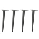 sofabordben konisk form 4 stk. antracit 30-31 cm stål