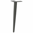 sofabordben konisk form 4 stk. antracit 30-31 cm stål