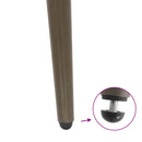 sofabordben konisk form 4 stk. naturstål 30-31 cm stål