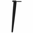 sofabordben konisk form 4 stk. sort 42-43 cm stål