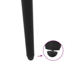 sofabordben konisk form 4 stk. sort 42-43 cm stål