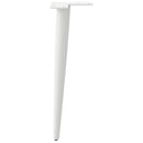 sofabordben konisk form 4 stk. hvid 42-43 cm stål