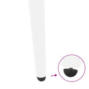 sofabordben konisk form 4 stk. hvid 42-43 cm stål