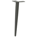 sofabordben konisk form 4 stk. antracit 42-43 cm stål