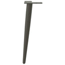 sofabordben konisk form 4 stk. antracit 42-43 cm stål