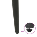 sofabordben konisk form 4 stk. antracit 42-43 cm stål