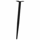 konsolbordben konisk form 4 stk. sort 72-73 cm stål