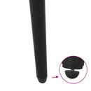 konsolbordben konisk form 4 stk. sort 72-73 cm stål