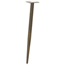 konsolbordben konisk form 4 stk. naturstål 72-73 cm stål