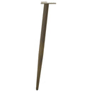 konsolbordben konisk form 4 stk. naturstål 72-73 cm stål