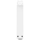 sofabordsben V-formet 2 stk. hvid 30x(30-31,3) cm stål