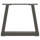 sofabordben V-formet 2 stk. antracit 30x(30-31,3) cm stål