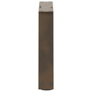sofabordsben V-formet 2 stk. naturstål 30x(30-31,3) cm stål