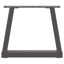 sofabordsben V-formet 2 stk. antracit 40x(30-31,3) cm stål