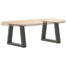 sofabordsben V-formet 2 stk. antracit 40x(30-31,3) cm stål