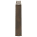 sofabordsben V-formet 2 stk. naturstål 40x(30-31,3) cm stål