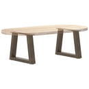 sofabordsben V-formet 2 stk. naturstål 40x(30-31,3) cm stål