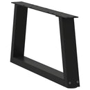 sofabordsben V-formet 2 stk. sort 50x(30-31,3) cm stål