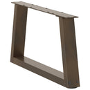 sofabordsben V-formet 2 stk. naturstål 50x(30-31,3) cm stål