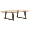 sofabordsben V-formet 2 stk. naturstål 50x(30-31,3) cm stål