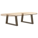 sofabordsben V-formet 2 stk. naturstål 60x(30-31,3) cm stål