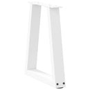 sofabordsben V-formet 2 stk. hvid 28 x (42-43,3) cm stål