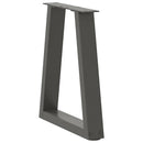 sofabordsben V-formet 2 stk. antracit 38 x (42-43,3) cm stål