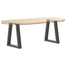 sofabordsben V-formet 2 stk. antracit 38 x (42-43,3) cm stål