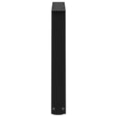 sofabordben V-formet 2 stk. sort 50x(42-43,3) cm stål