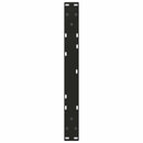sofabordben V-formet 2 stk. sort 50x(42-43,3) cm stål