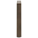 sofabordsben V-formet 2 stk. naturstål 50x(42-43,3) cm stål