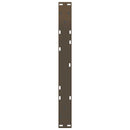 sofabordsben V-formet 2 stk. naturstål 50x(42-43,3) cm stål