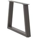 sofabordsben V-formet 2 stk. antracit 60x(42-43,3) cm stål