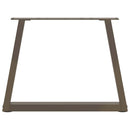 sofabordsben V-formet 2 stk. naturstål 60x(42-43,3) cm stål