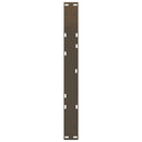sofabordsben V-formet 2 stk. naturstål 60x(42-43,3) cm stål
