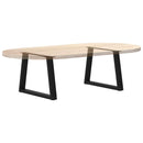 sofabordsben V-formet 2 stk. sort 70 x (42-43,3) cm stål