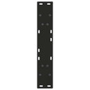 spisebordsben V-formet 2 stk. sort 50x(72-73,3) cm stål