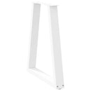 spisebordsben V-formet 2 stk. hvid 50x(72-73,3) cm stål