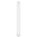 spisebordsben V-formet 2 stk. hvid 50x(72-73,3) cm stål