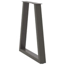spisebordsben V-formet 2 stk. antracit 50x(72-73,3) cm stål