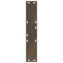 spisebordsben V-formet 2 stk. naturstål 50x(72-73,3) cm stål