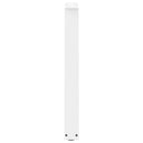 spisebordsben V-formet 2 stk. hvid 60 x (72-73,3) cm stål