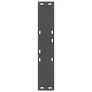 spisebordsben V-formet 2 stk. antracit 60x(72-73,3) cm stål