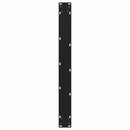 spisebordsben V-formet 2 stk. sort 70 x (72-73,3) cm stål