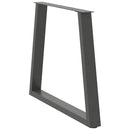 spisebordsben V-formet 2 stk. antracit 70 x (72-73,3) cm stål