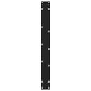 spisebordsben V-formet 2 stk. sort 80 x (72-73,3) cm stål