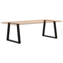 spisebordsben V-formet 2 stk. sort 80 x (72-73,3) cm stål