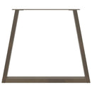 spisebordsben V-formet 2 stk. naturstål 80x(72-73,3) cm stål